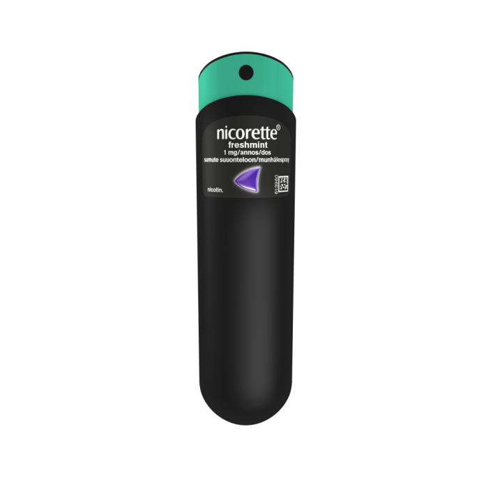 NICORETTE FRESHMINT sumute suuonteloon, liuos 1 mg/annos sumutepumppu 150 annosta kuva 2