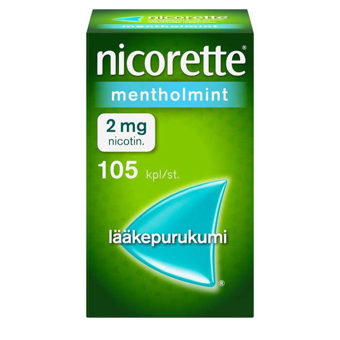 NICORETTE MENTHOLMINT lääkepurukumi 2 mg 105 fol kuva 2