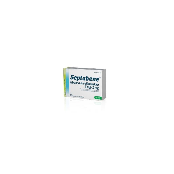 SEPTABENE SITRUUNA & SELJANKUKKA imeskelytabletti 3/1 mg 16 fol kuva 2