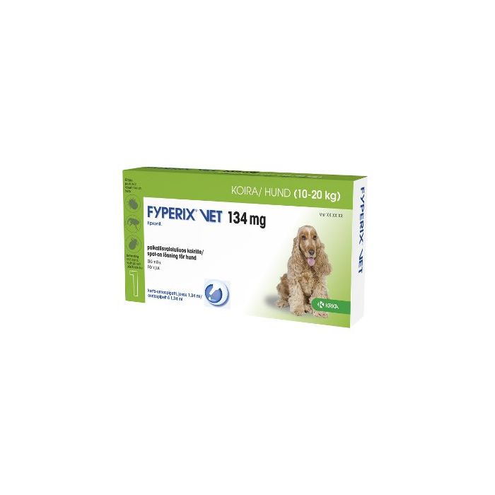 FYPERIX VET paikallisvaleluliuos 134 mg koiralle 1,34 ml kuva 2