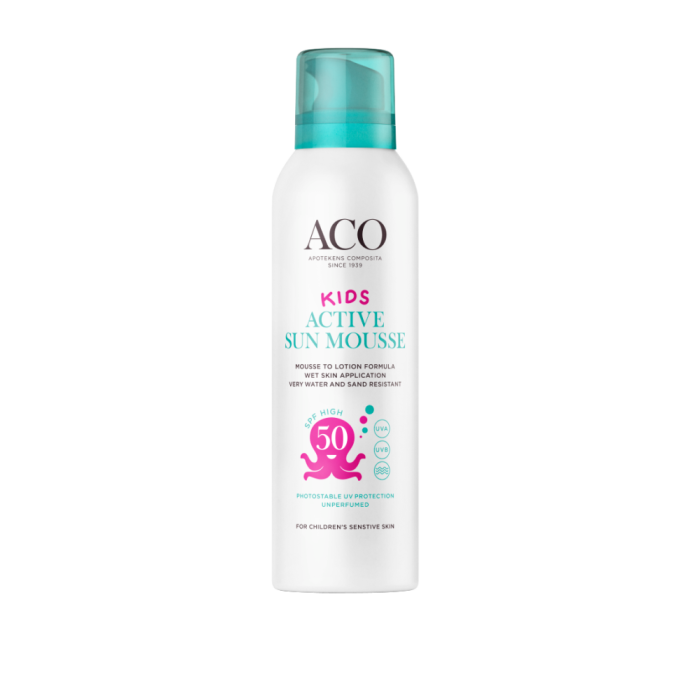 ACO Sun Kids Active Mousse SPF 50 NP 150 ml