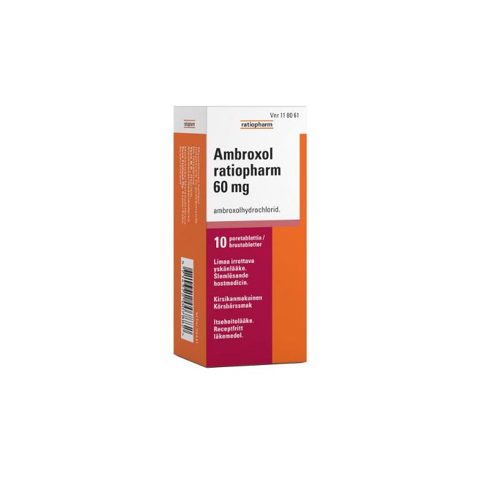 AMBROXOL RATIOPHARM poretabletti 60 mg 10 kpl kuva 2
