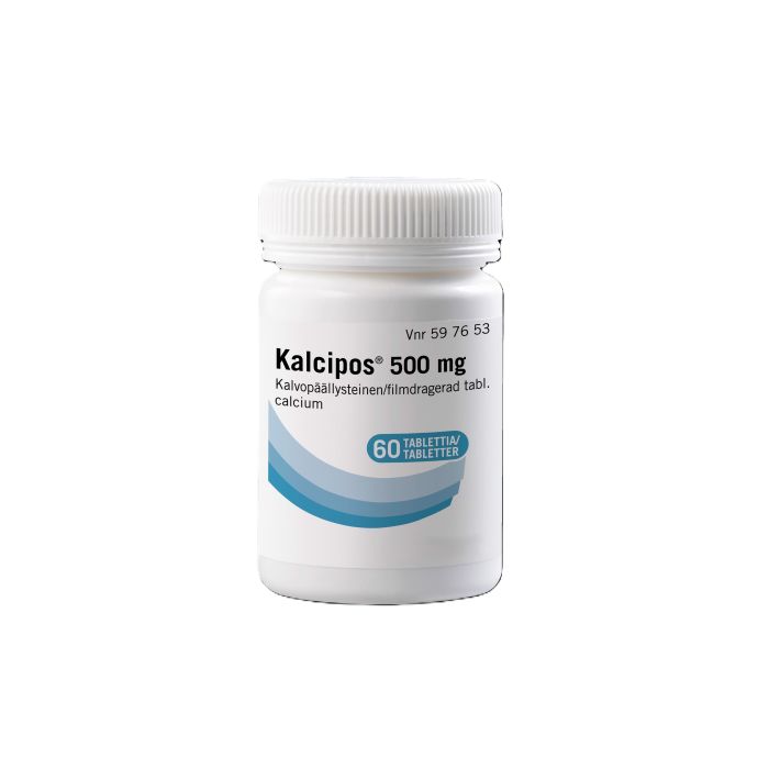 KALCIPOS tabletti, kalvopäällysteinen 500 mg 60 kpl
