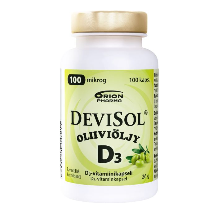Devisol Oliiviöljy 100 mikrog 100 kaps kuva 2