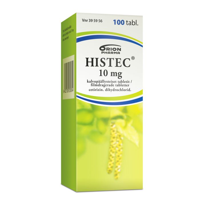 HISTEC tabletti, kalvopäällysteinen 10 mg 100 fol kuva 6