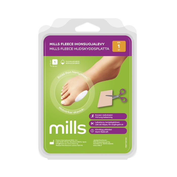 Mills Fleece ihonsuojalevy, 13 x 22 cm 1 kpl kuva 2
