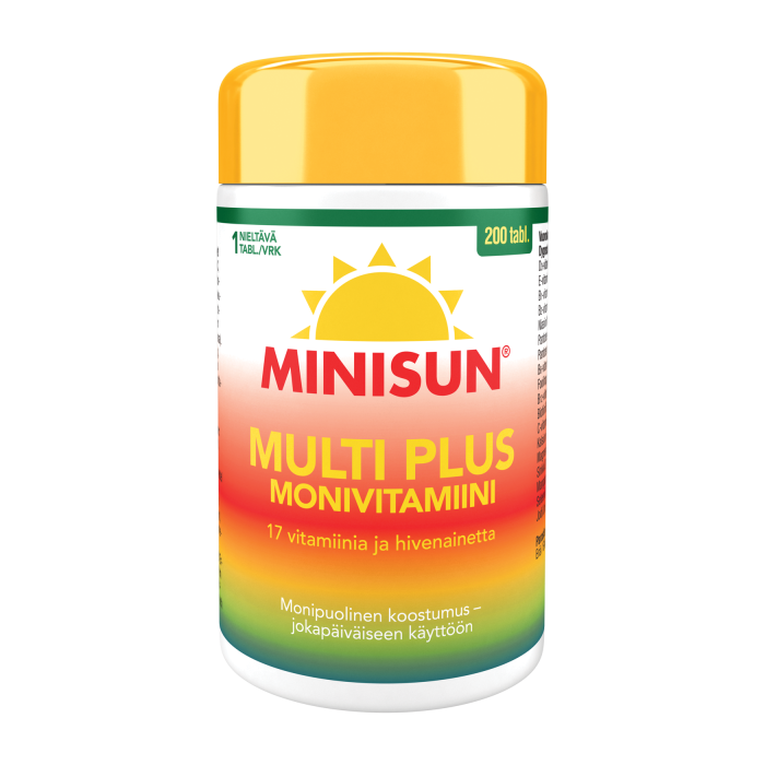 Minisun Monivitamiini Multi Plus 200 tabl kuva 2