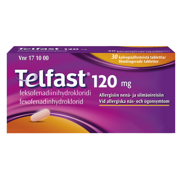 TELFAST tabletti, kalvopäällysteinen 120 mg 30 fol kuva 4